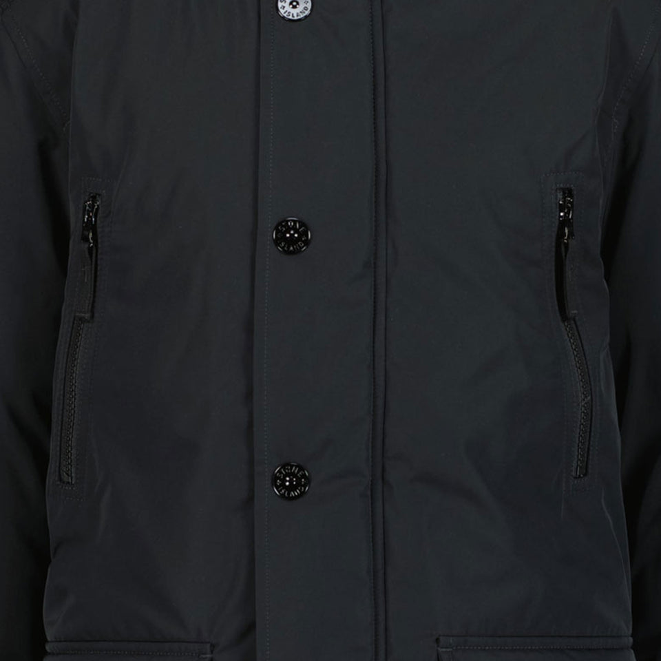 Stone Island Boys winter coat Black