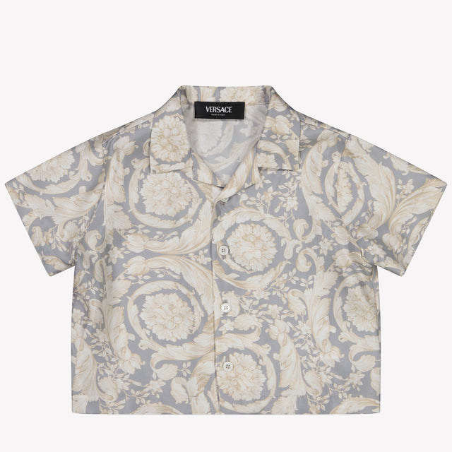 Versace Baby Jongens Blouse In Grijs