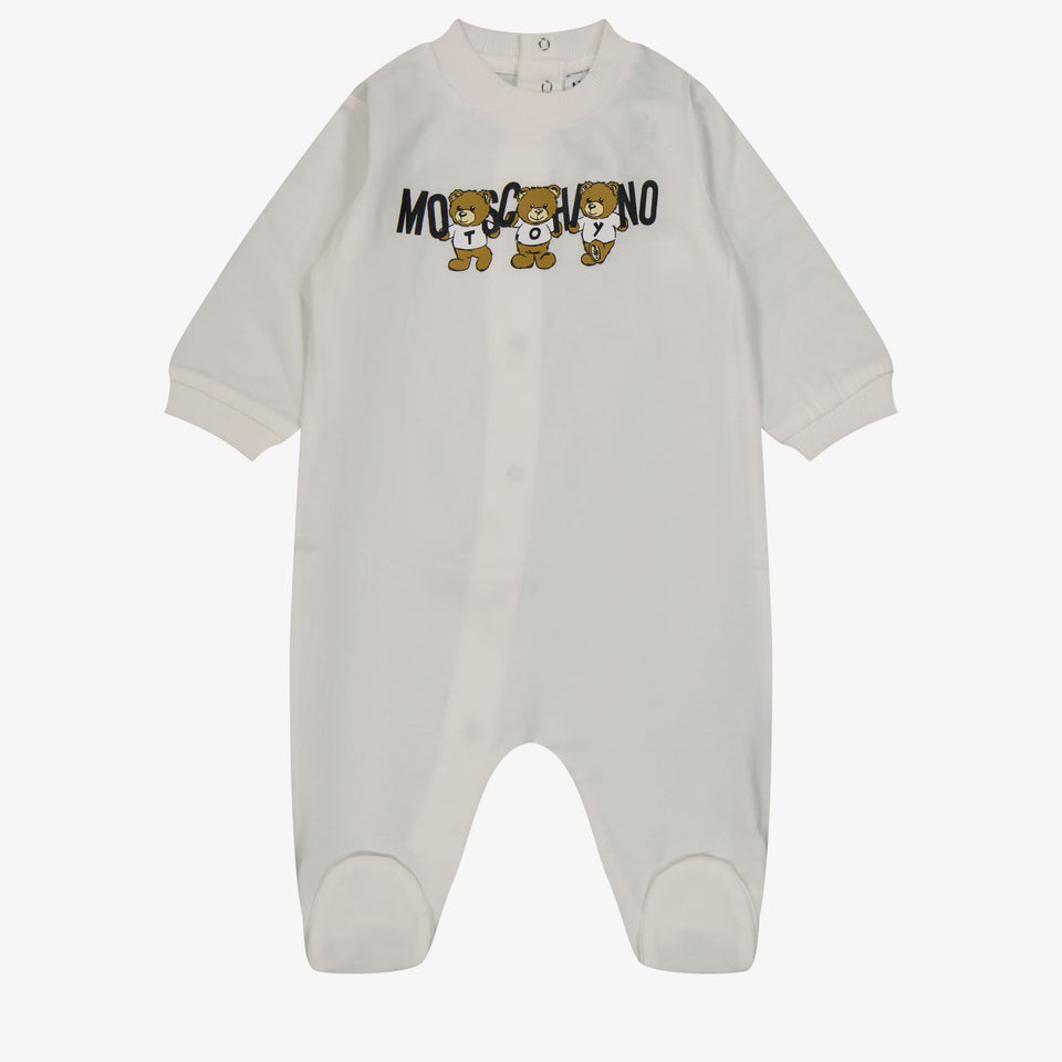 Moschino Baby unisex box suit OffWhite