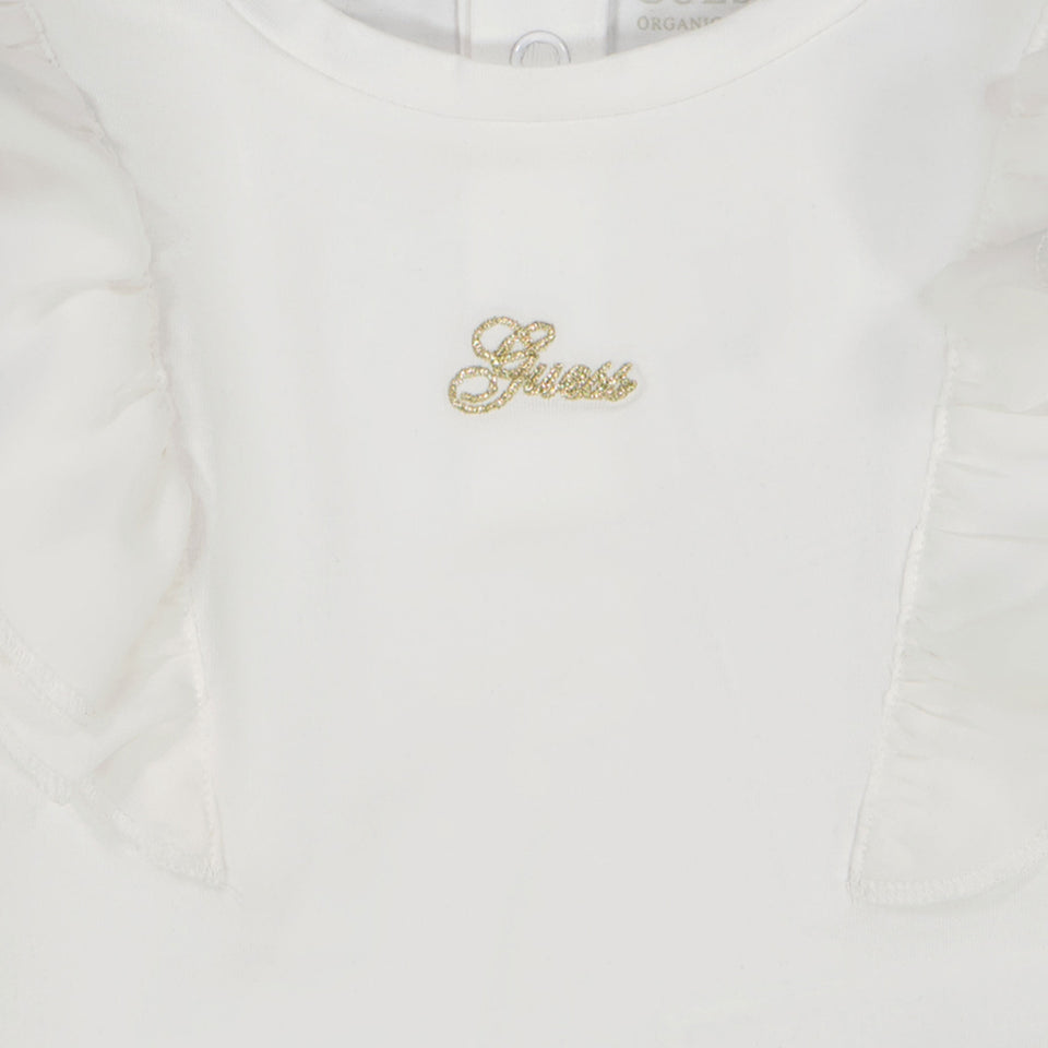 Guess Baby Meisjes T-shirt Off White