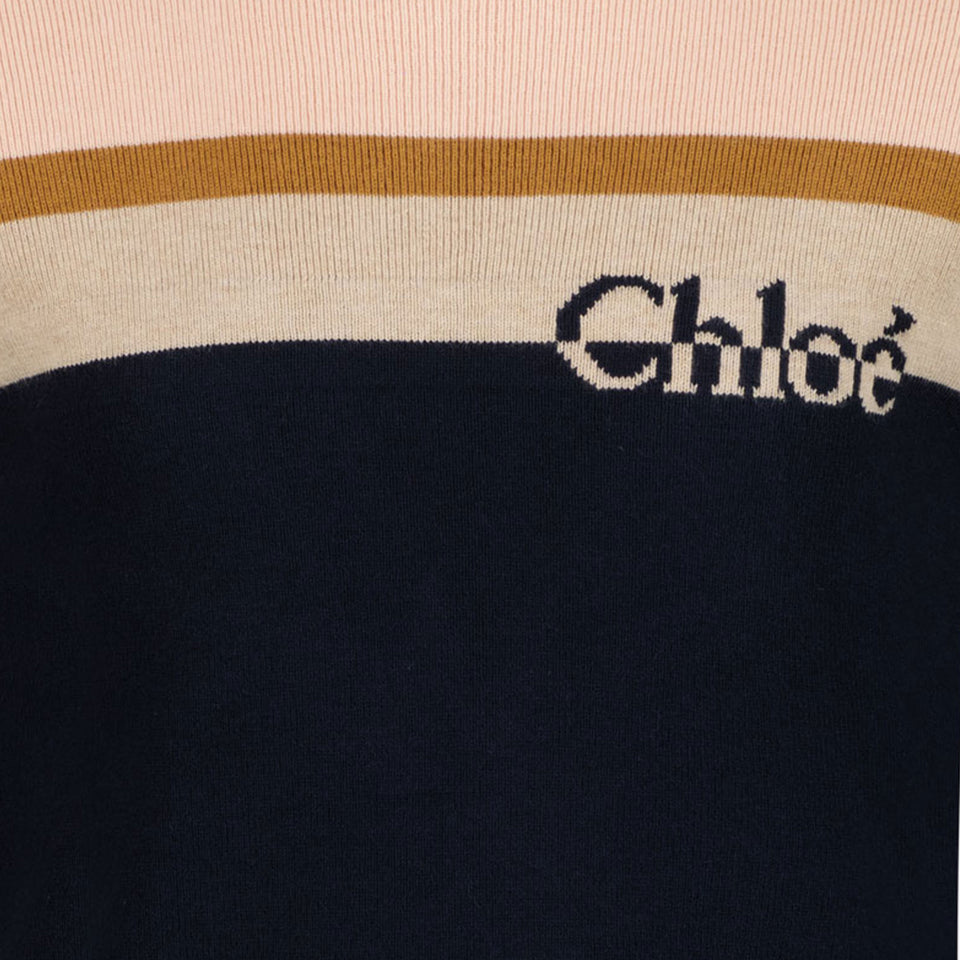 Chloé girls sweater Navy