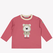 Moncler Baby Girls T-shirt Fuchsia