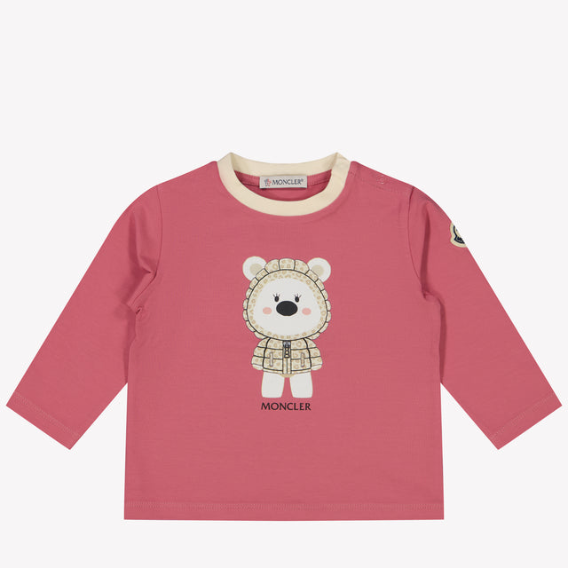 Moncler Baby Girls T-shirt Fuchsia