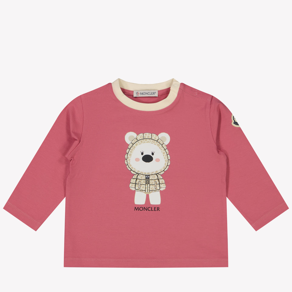 Moncler Baby Girls T-Shirt Fuchsia