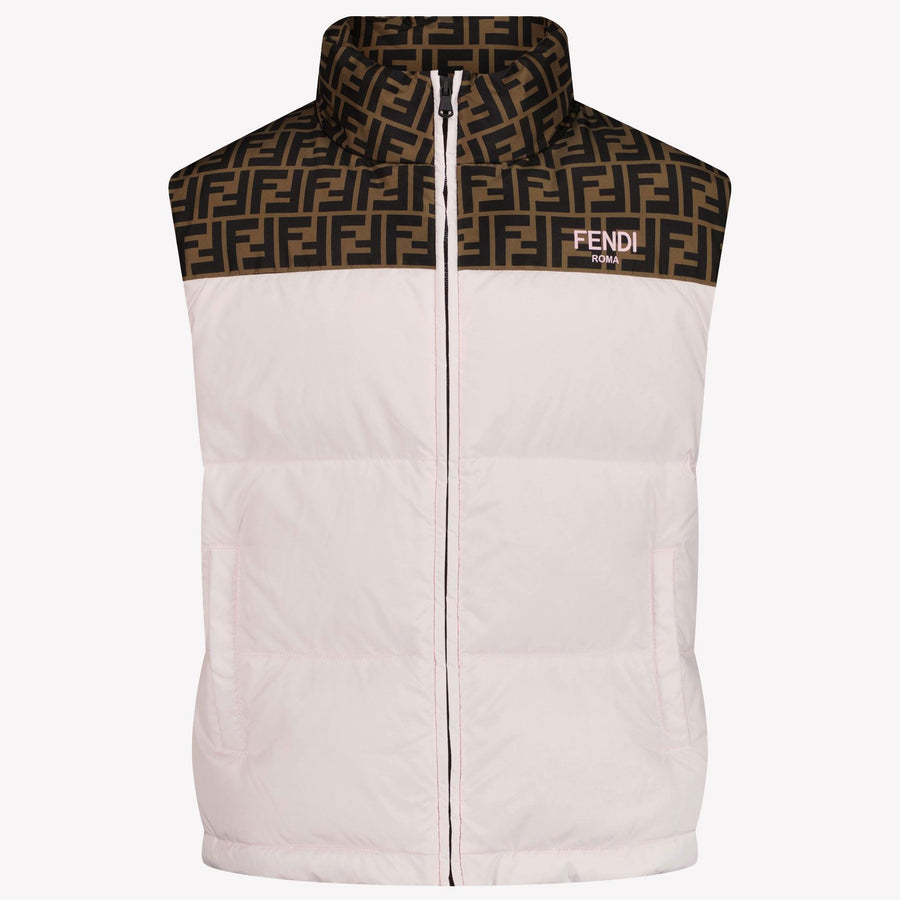 Fendi Kids Girls Bodywarmer  Light Pink