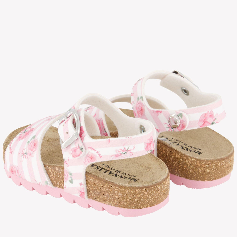 MonnaLisa Girls Sandals In Light Pink