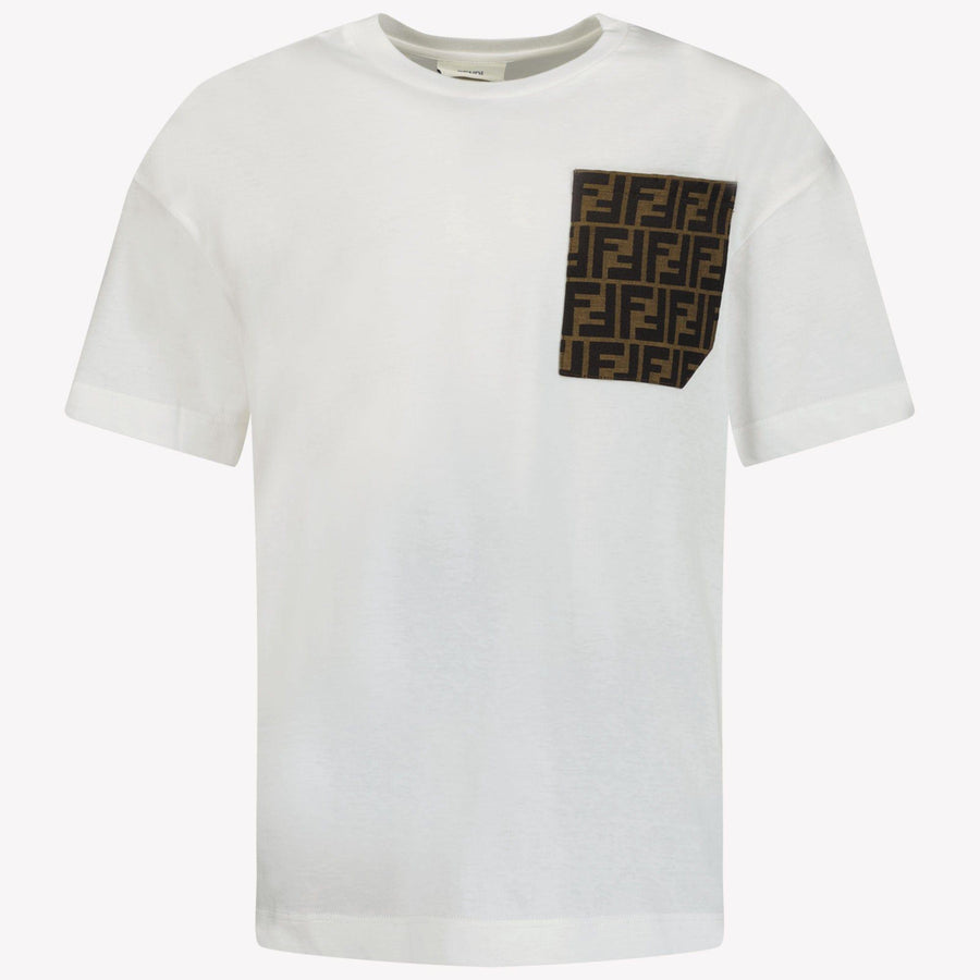 Fendi Unisex Kids T-Shirt in White