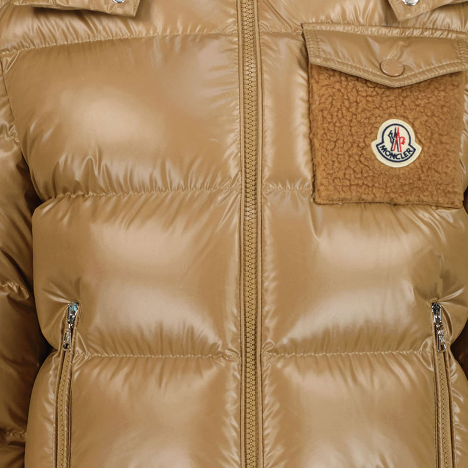 Moncler Yule Jongens Winterjas Beige