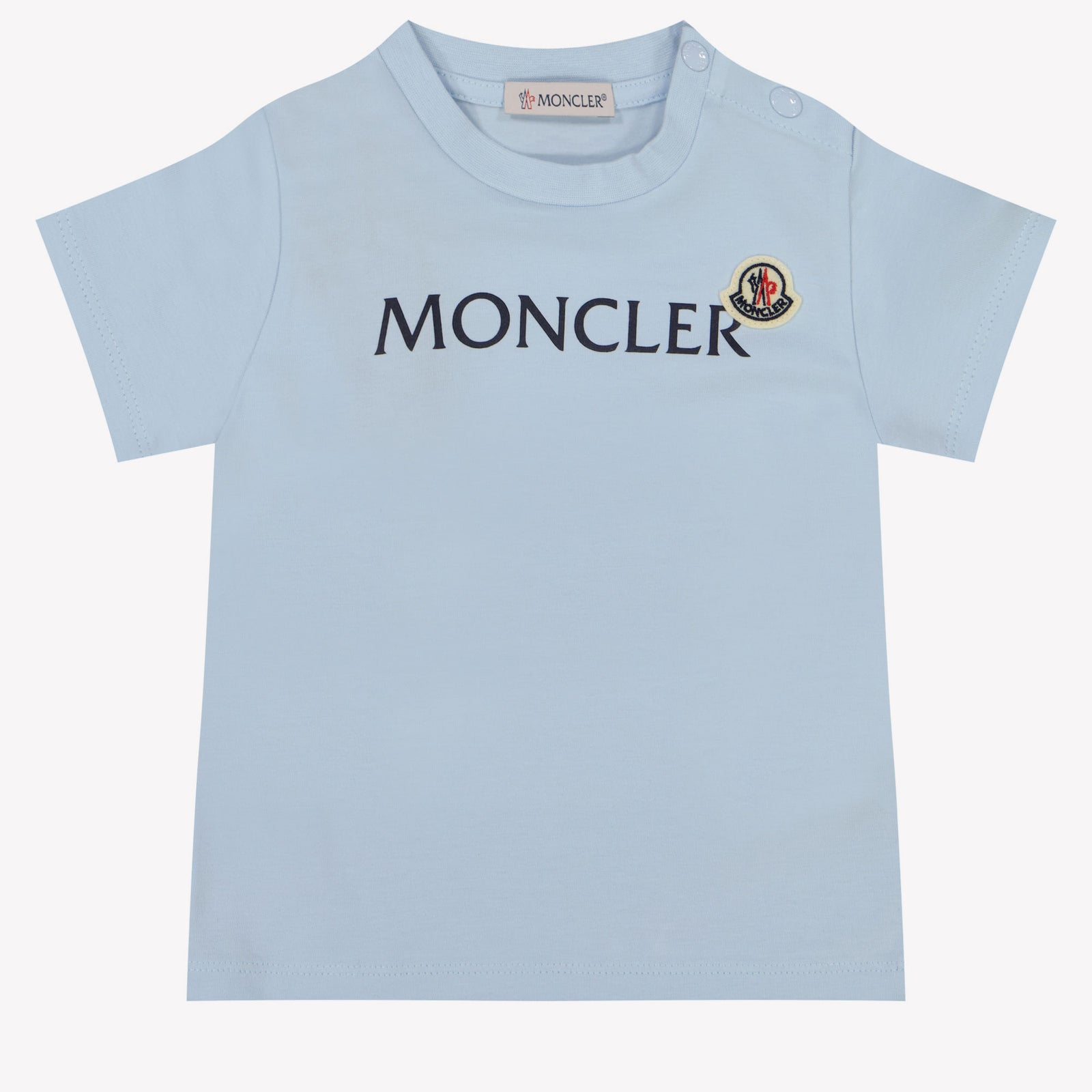 Moncler Baby Boys T-Shirt in Light Blue