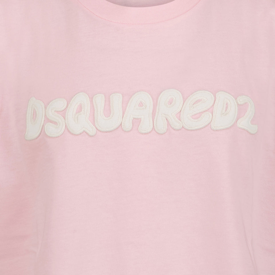 Dsquared2 Girls T-Shirt Light Pink