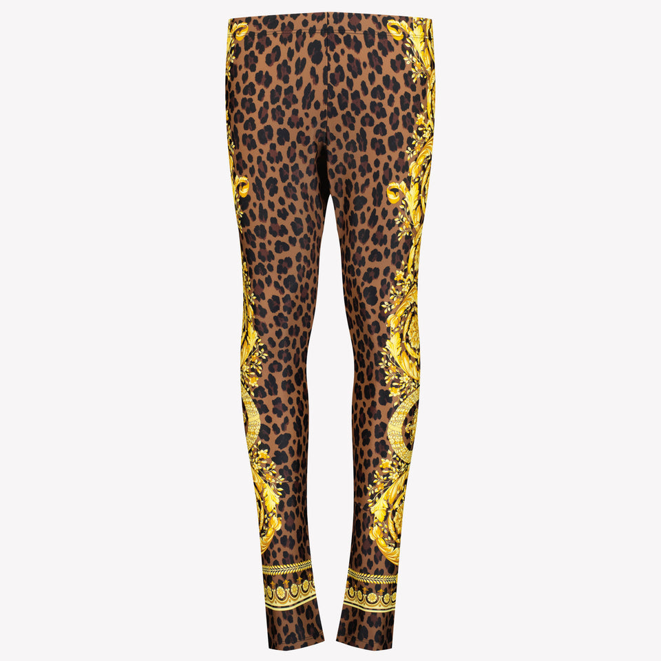 Versace Meisjes Legging Bruin