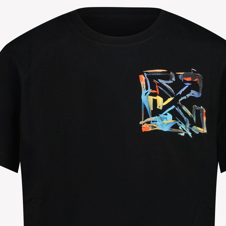 Off-White Kids Boys in T-Shirt Black