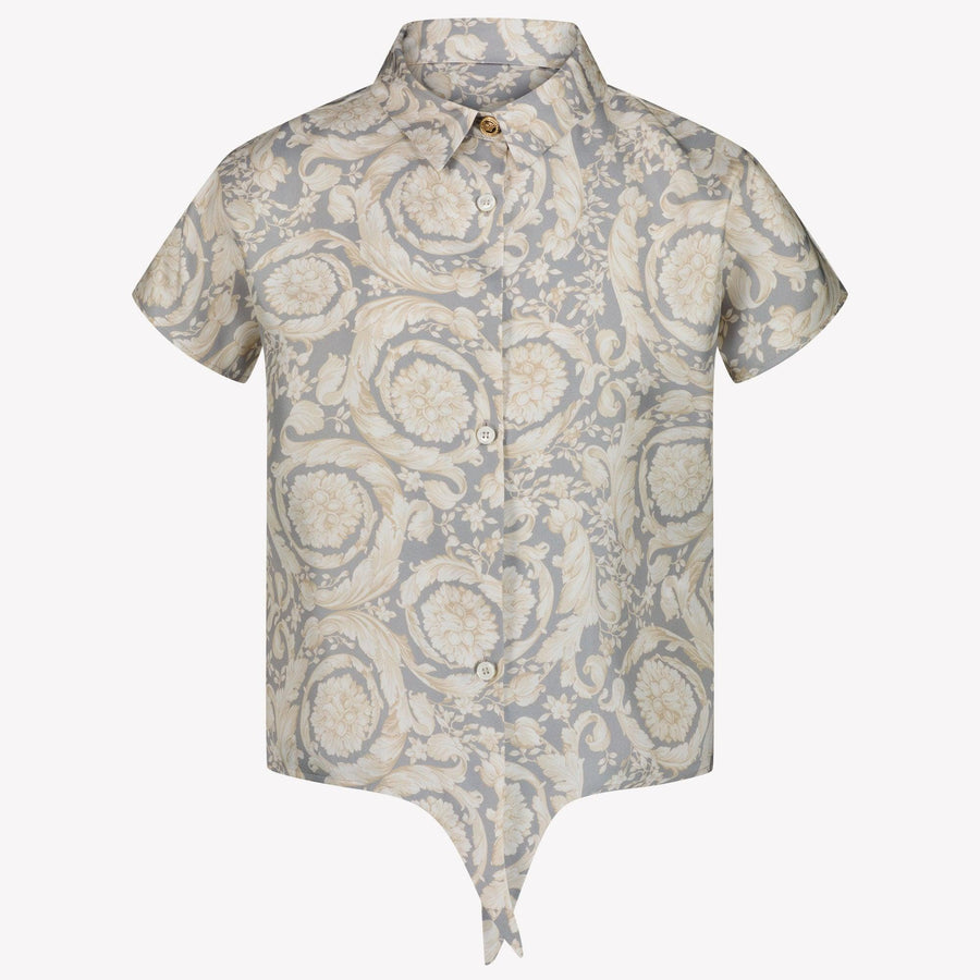 Versace Kids Girls Blouse  Gray