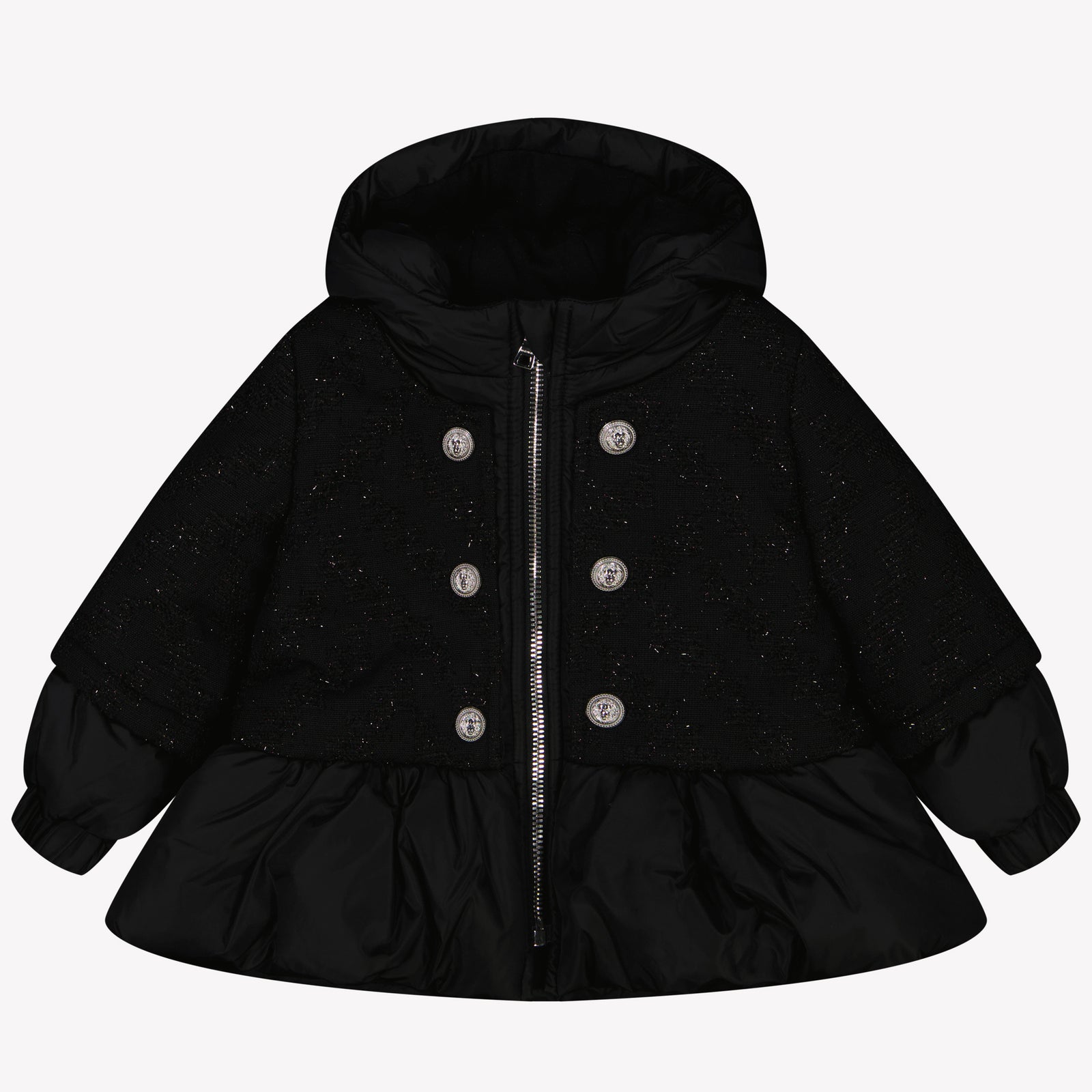 Balmain Baby Meisjes Winterjas Zwart