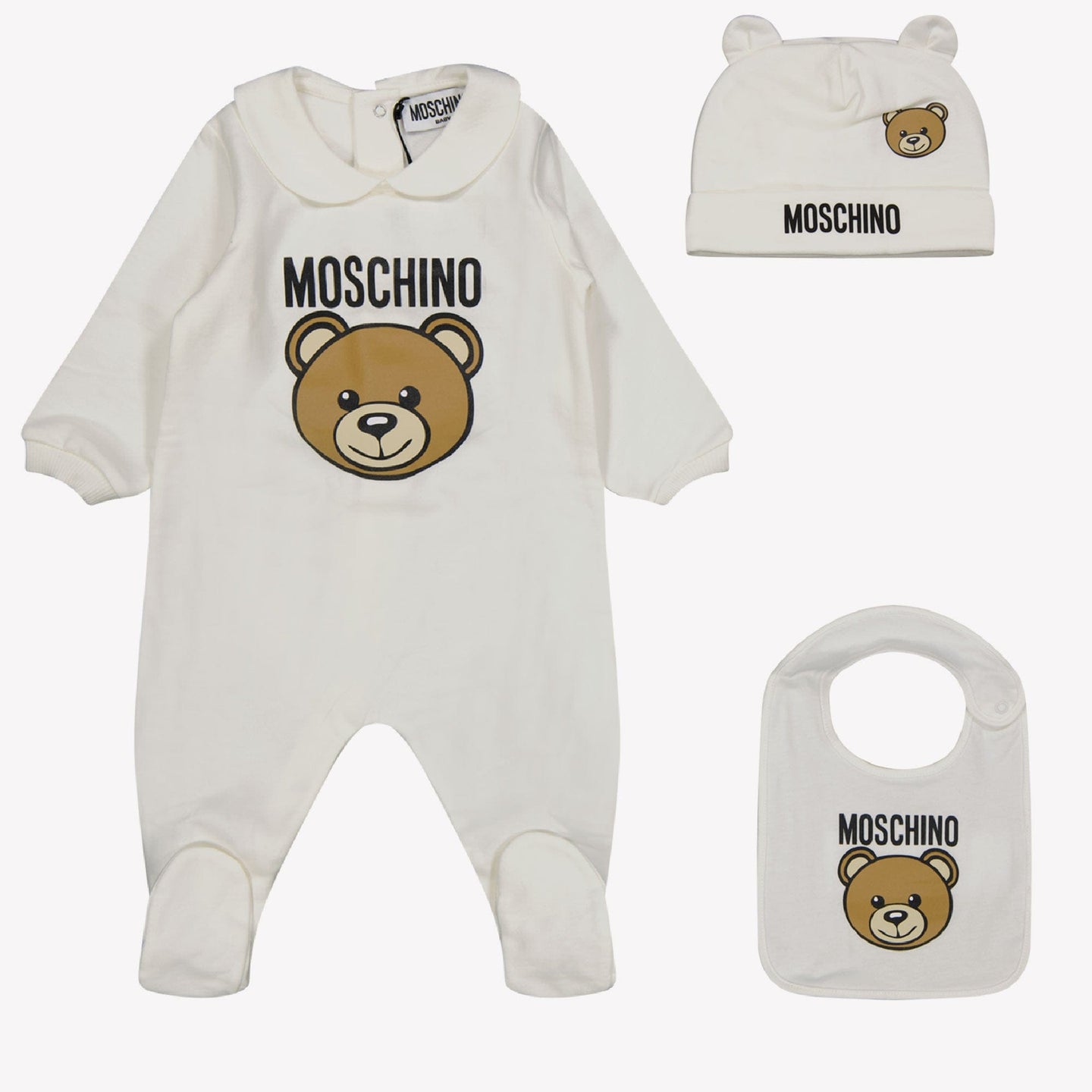 Moschino Baby Unisex Boxpakje Off White 3/6