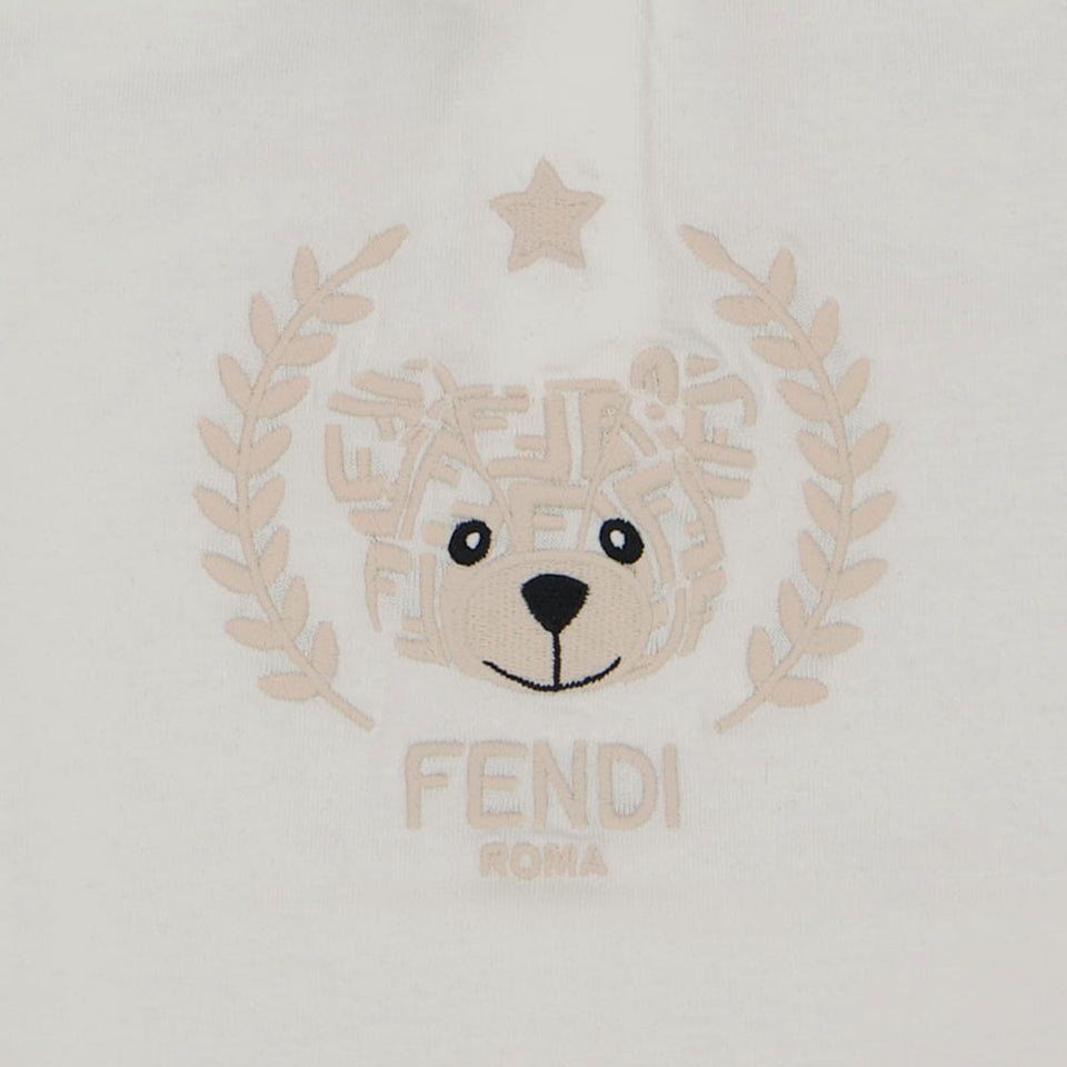 Fendi Baby Unisex T-shirt in White