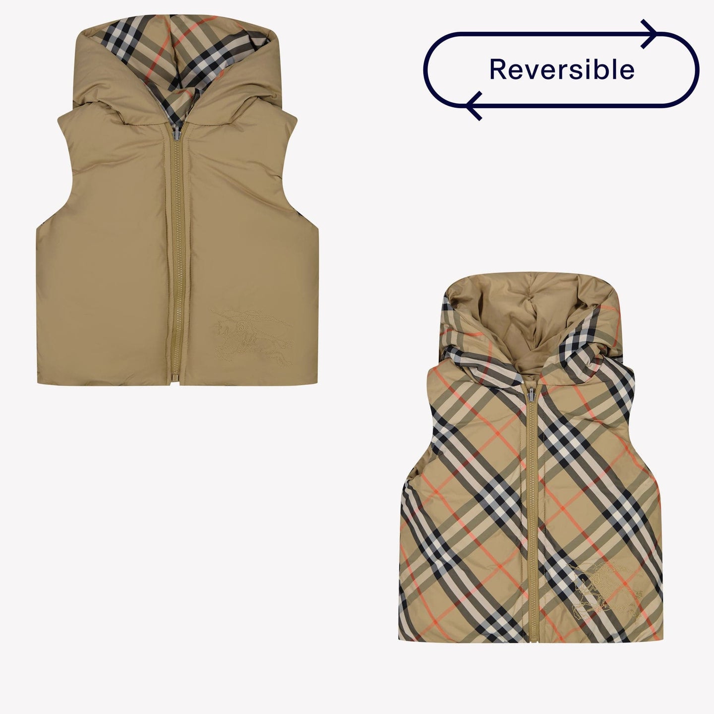 Burberry Axel Baby Unisex Bodywarmer Beige 6 mnd