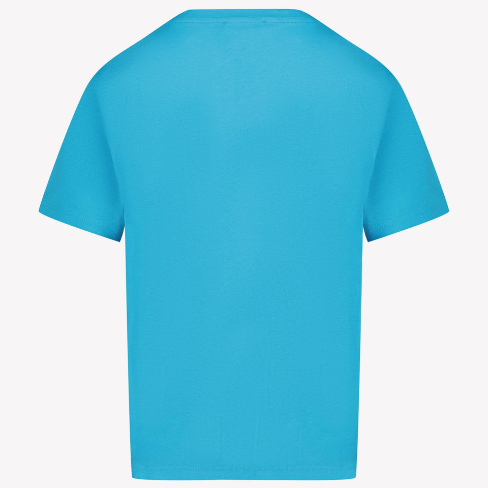 MSGM Kids Boys T-Shirt in Turquoise