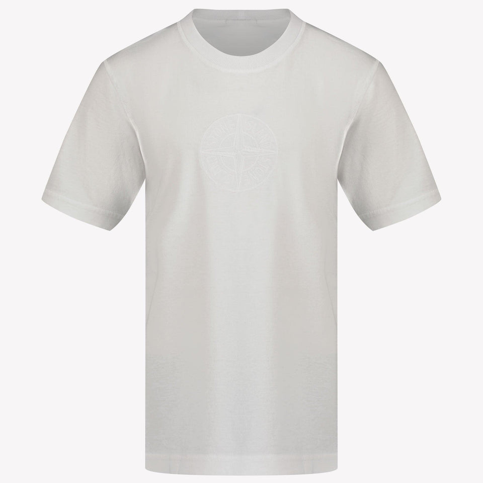 Stone Island Kids Boys in T-Shirt White