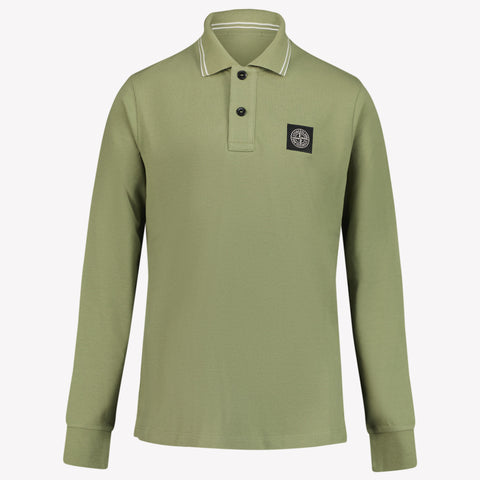 Stone Island Jongens Polo Olijf Groen