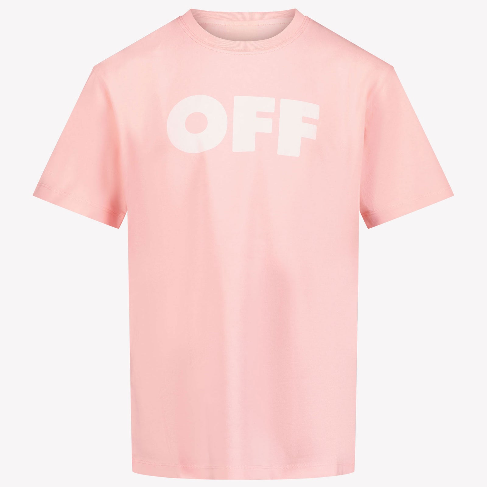 Off-White Kinder Meisjes T-Shirt In Licht Roze