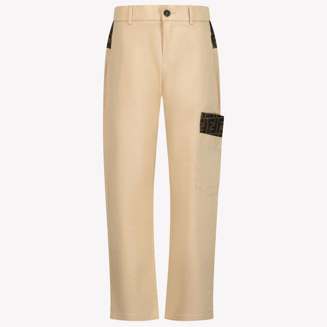 Fendi Kids Boys in Trousers Beige