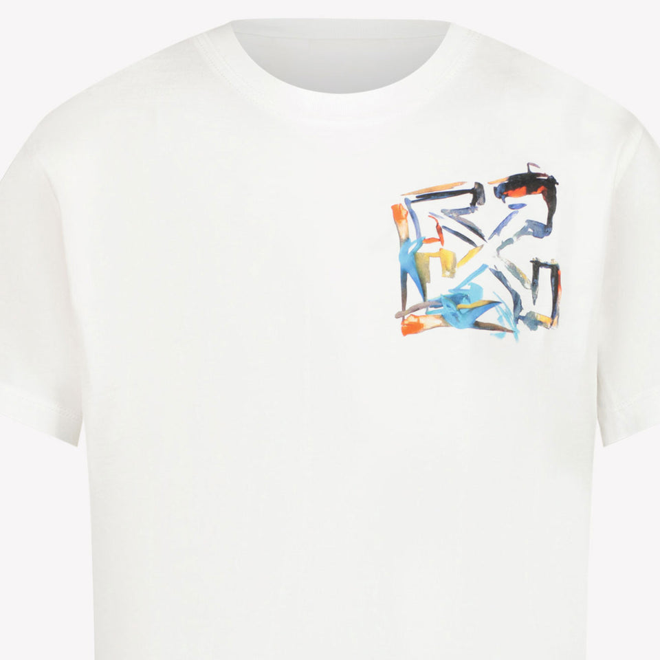 Off-White Kids Boys in T-Shirt White