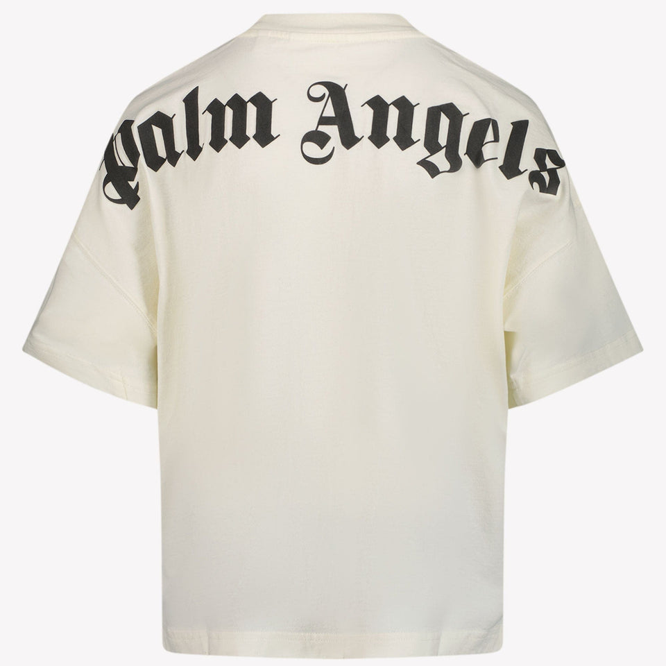 Palm Angels Jongens T-shirt Ecru