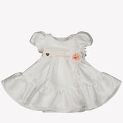 MonnaLisa Baby Girls Dress In OffWhite