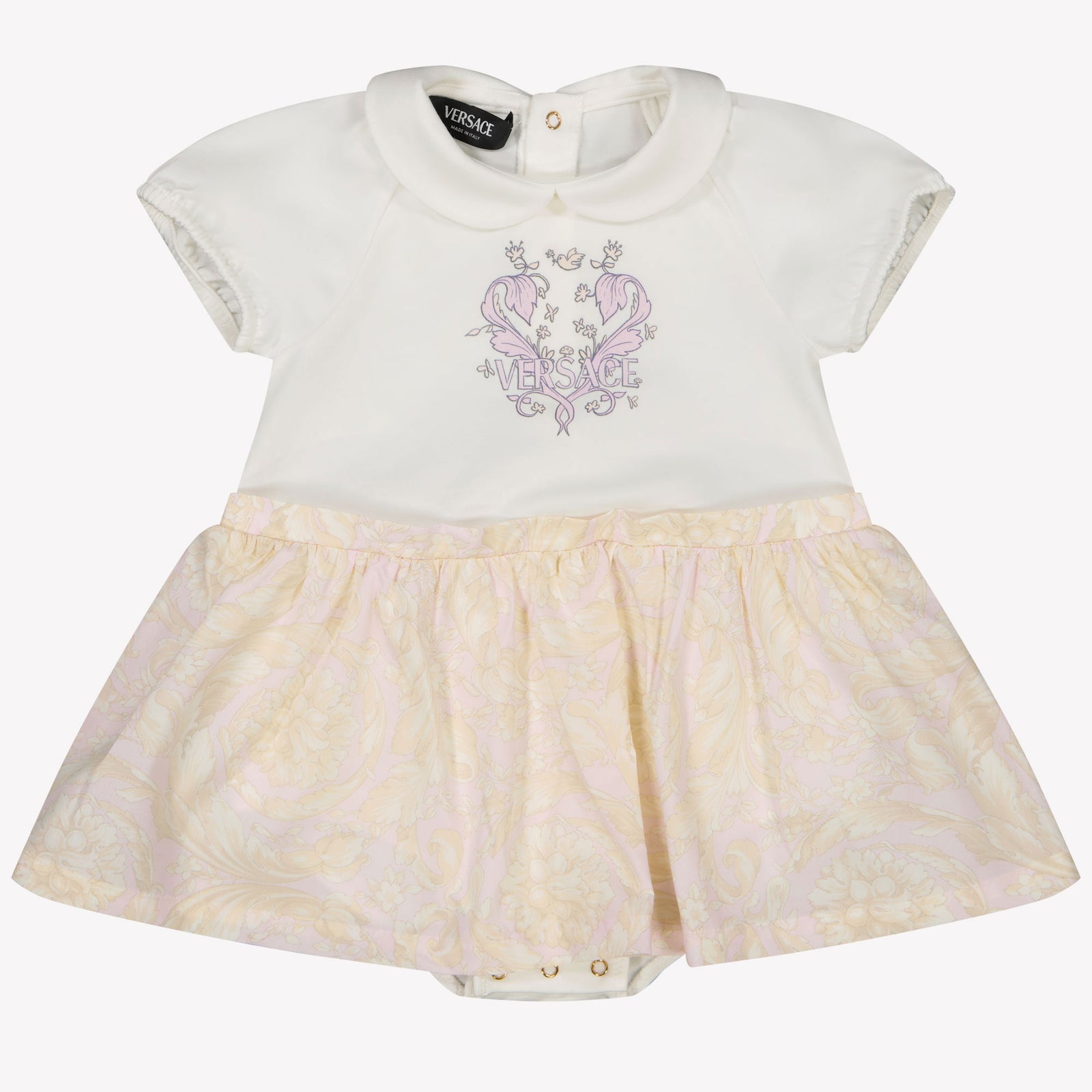 Versace Baby Girls Dress In Light Pink