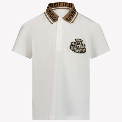 Fendi Children's boys polo in White