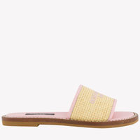 Dolce & Gabbana Girls Flipflops  Beige