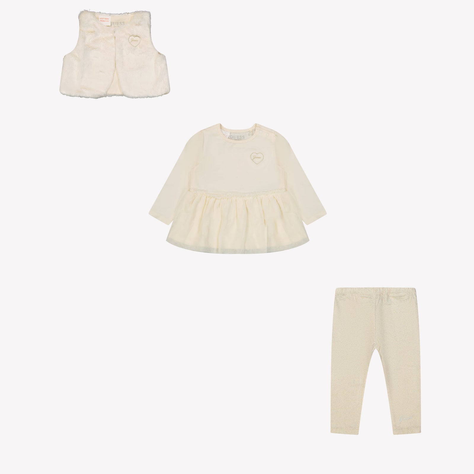 Guess Baby Meisjes Setje Off White