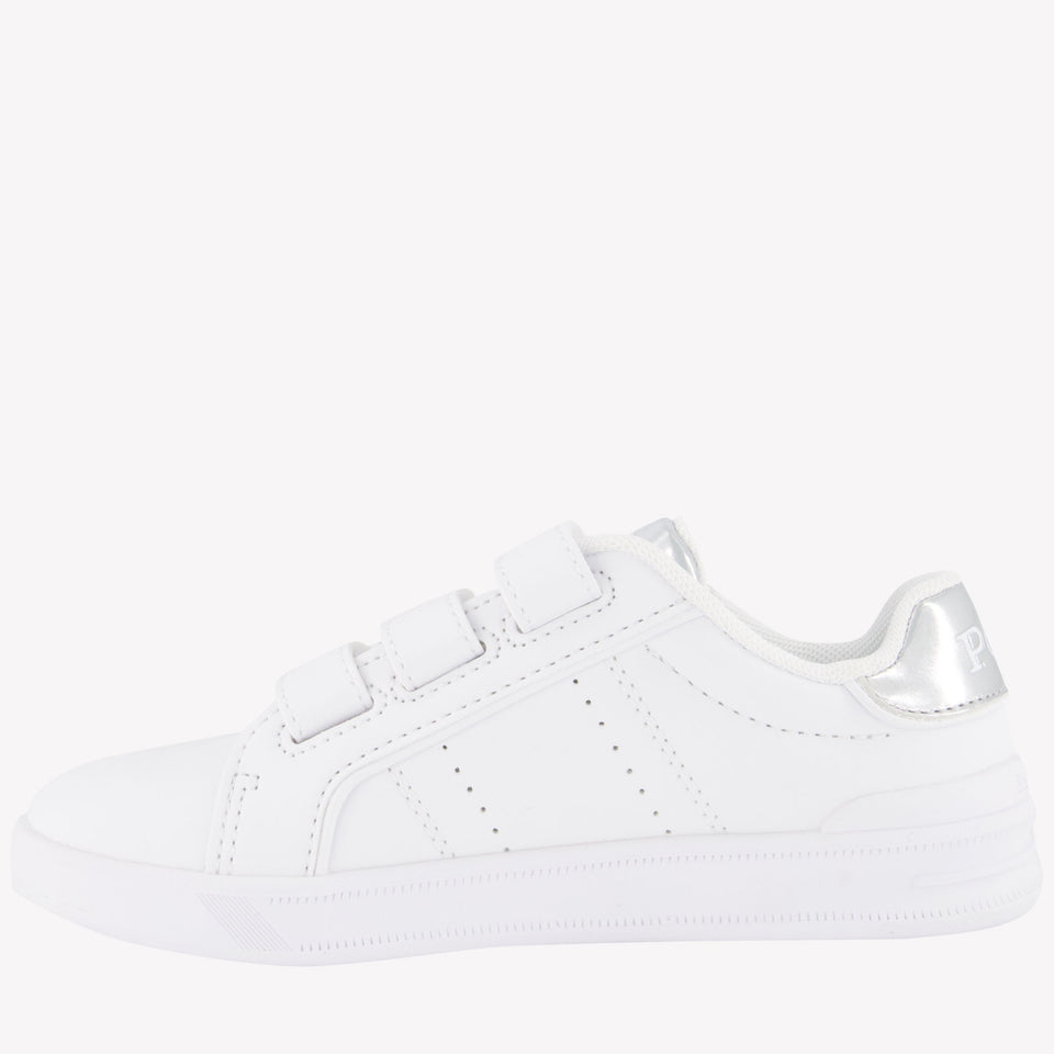 Ralph Lauren Heritage Court girls sneakers White