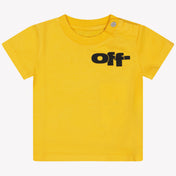 Off-White Baby Boys T-Shirt in Yellow