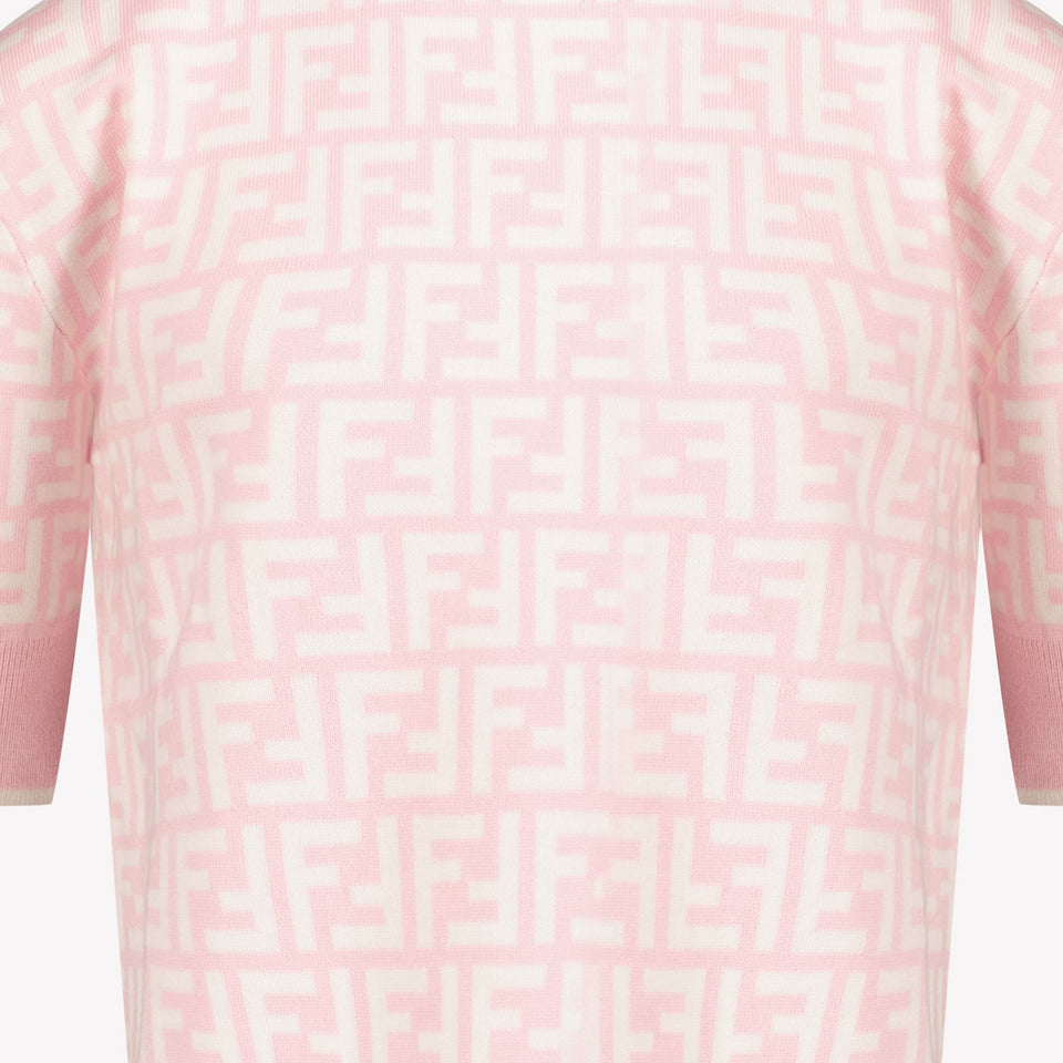 Fendi Children's girls t-shirt Light Pink