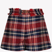 Abel & Lula Kinder Meisjes Shorts Rood