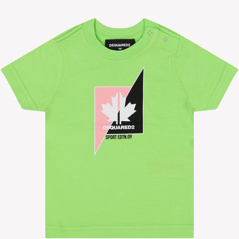 Dsquared2 Baby Unisex T-Shirt Lime 3 mnd
