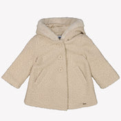 Mayoral Baby girls winter coat Light Beige