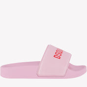 Dsquared2 Kids Girls Slippers Light Pink