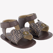 Fendi Baby Unisex Sandalen Bruin