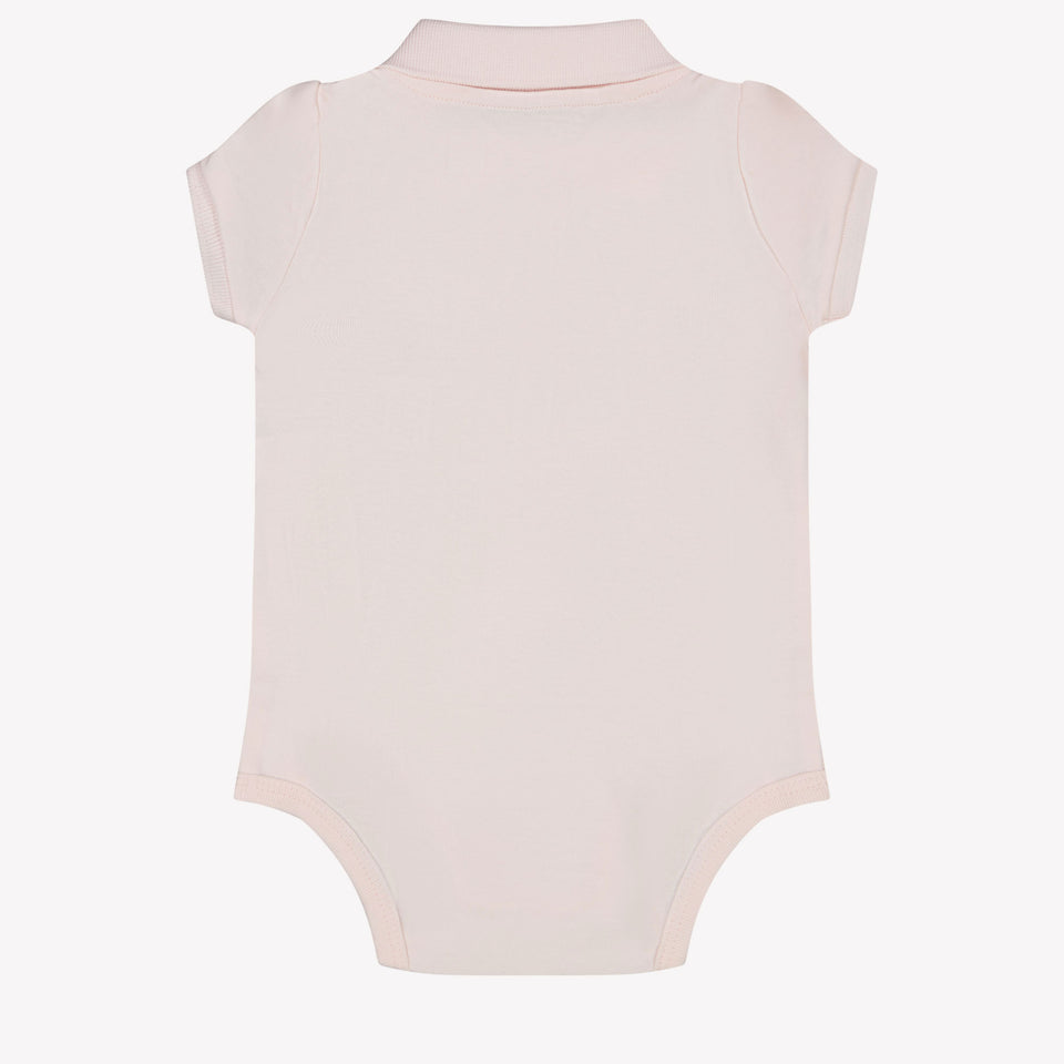 Ralph Lauren Baby Girls Bodper In Light Pink