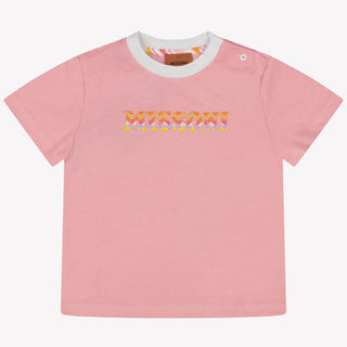 Missoni Baby Meisjes T-Shirt In Licht Roze