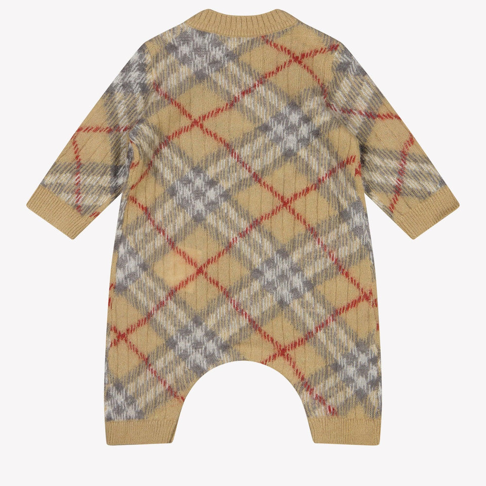 Burberry Camillo Baby Unisex Playsuit  Light Beige