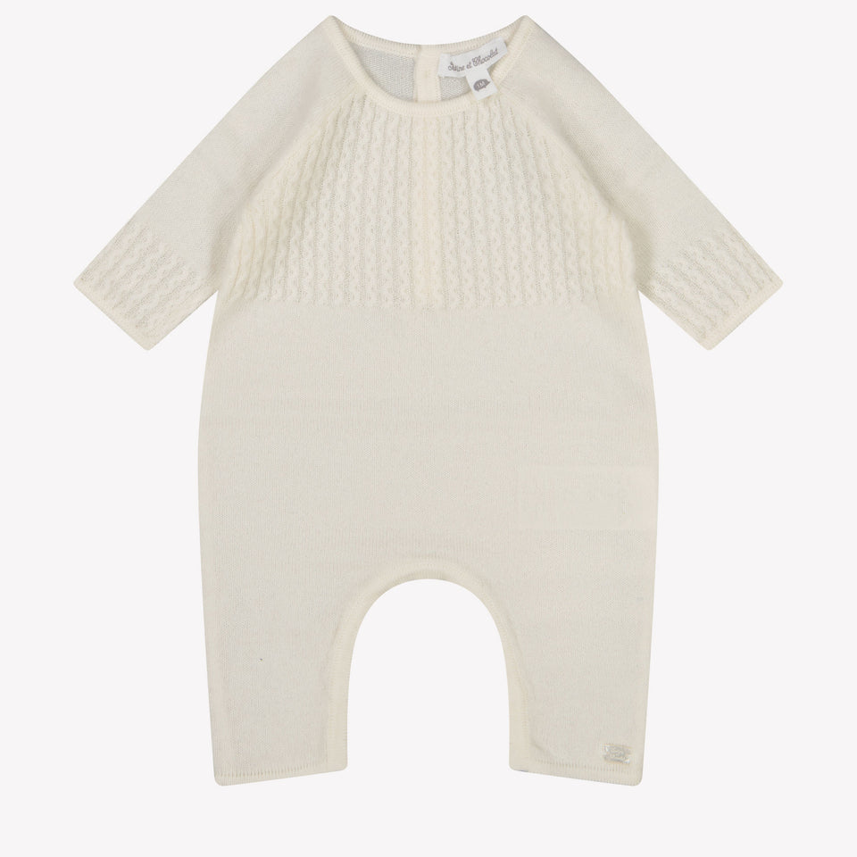 Tartine et chocolat baby unisex box suit OffWhite