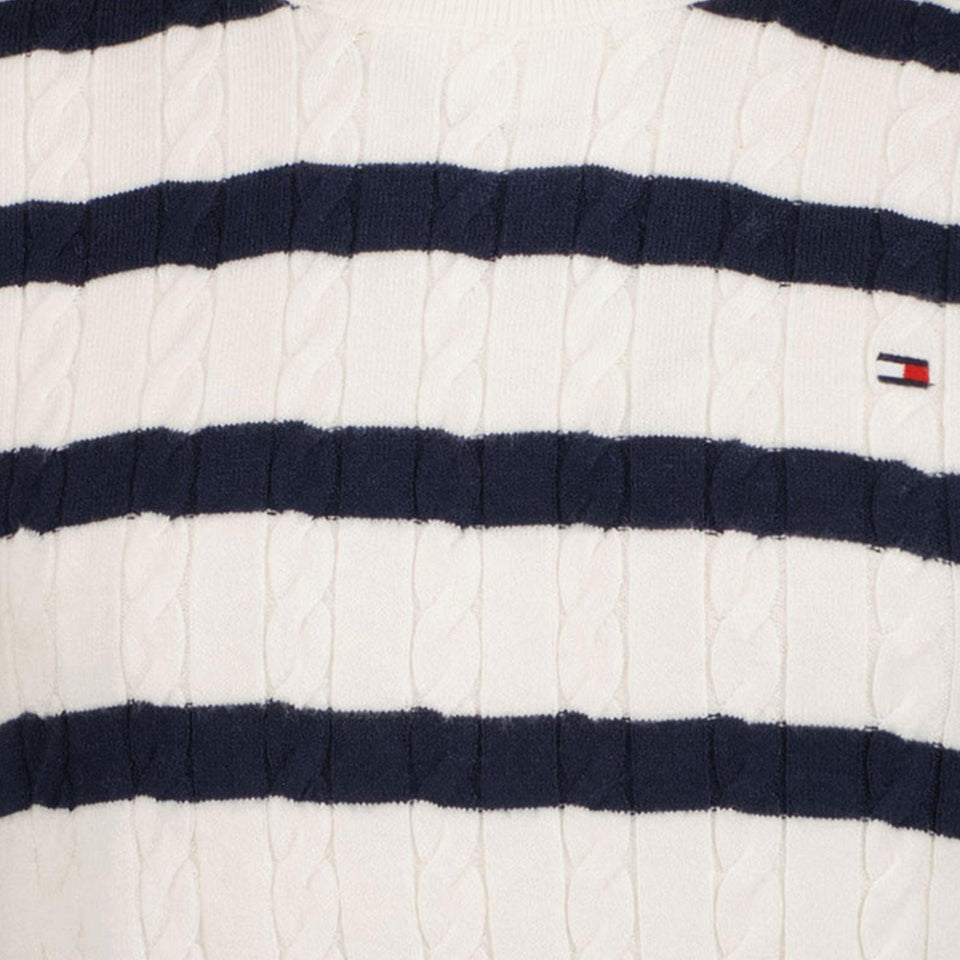 Tommy Hilfiger Kids Girls Sweater White