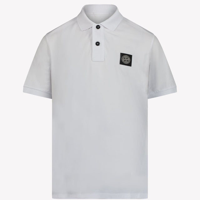 Stone Island Kinder Jongens Polo Wit 2Y