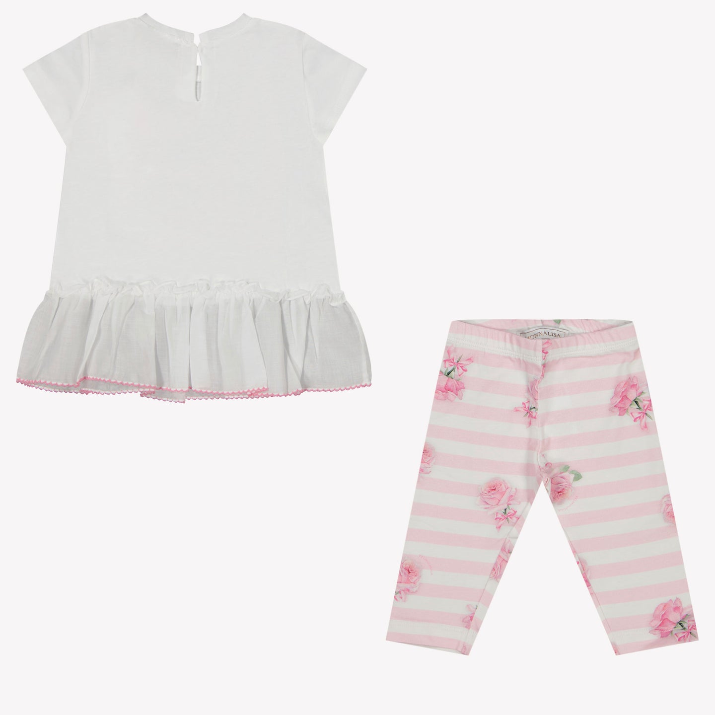 MonnaLisa Baby Girls Set in White