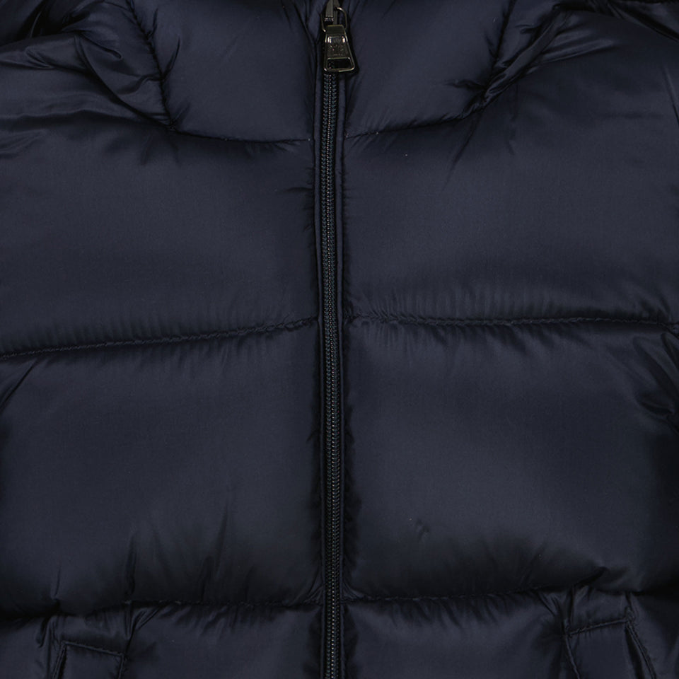 Moncler New Macaire Baby Boys Jacket In Navy