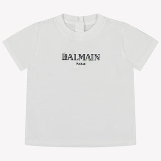 Balmain Baby Jongens T-shirt Wit 6 mnd